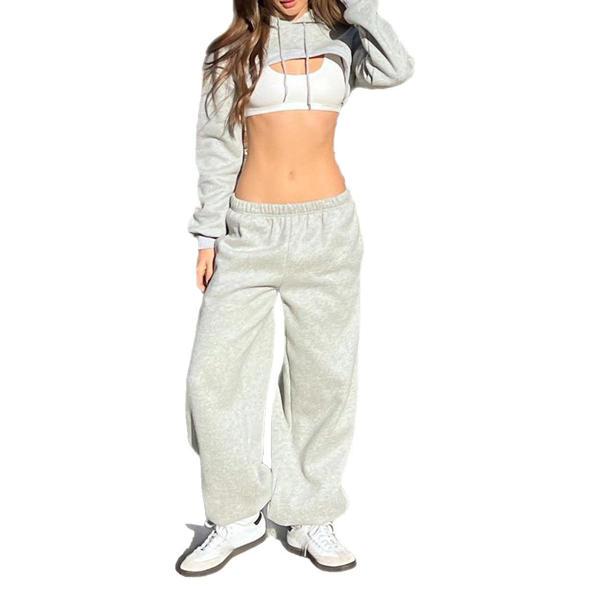 Long Sleeve Jacket and Pants Two-piece Set for Women