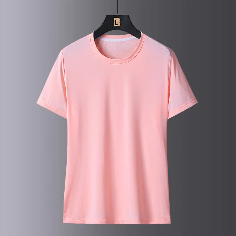 Summer Couple Quick-Dry Ice Silk T-Shirt for Sports