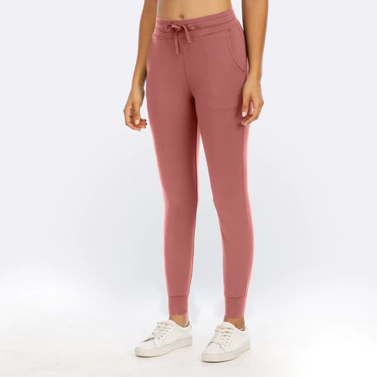 High Waist Nylon Trousers with Pockets