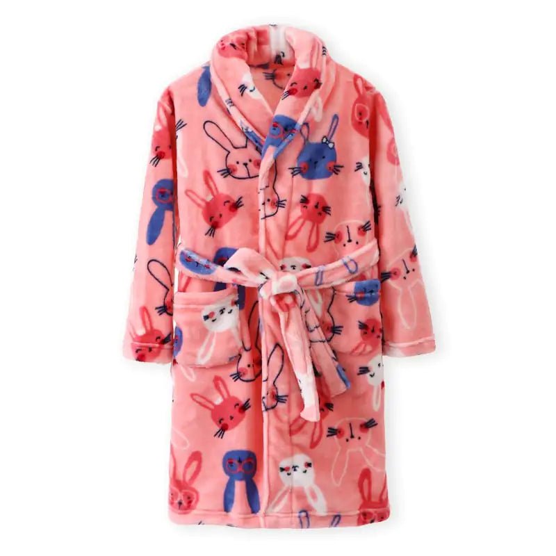 Children's Flannel Pajamas for Autumn and Winter