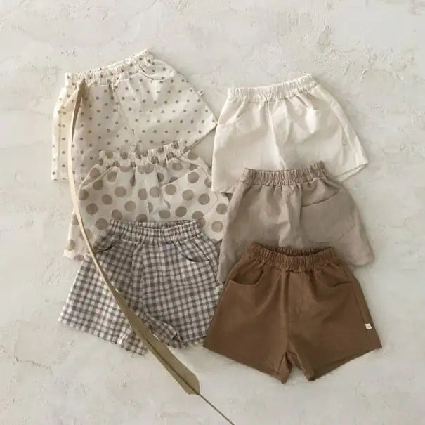 Summer Baby Cotton Linen Casual Shorts - Thin & Comfortable