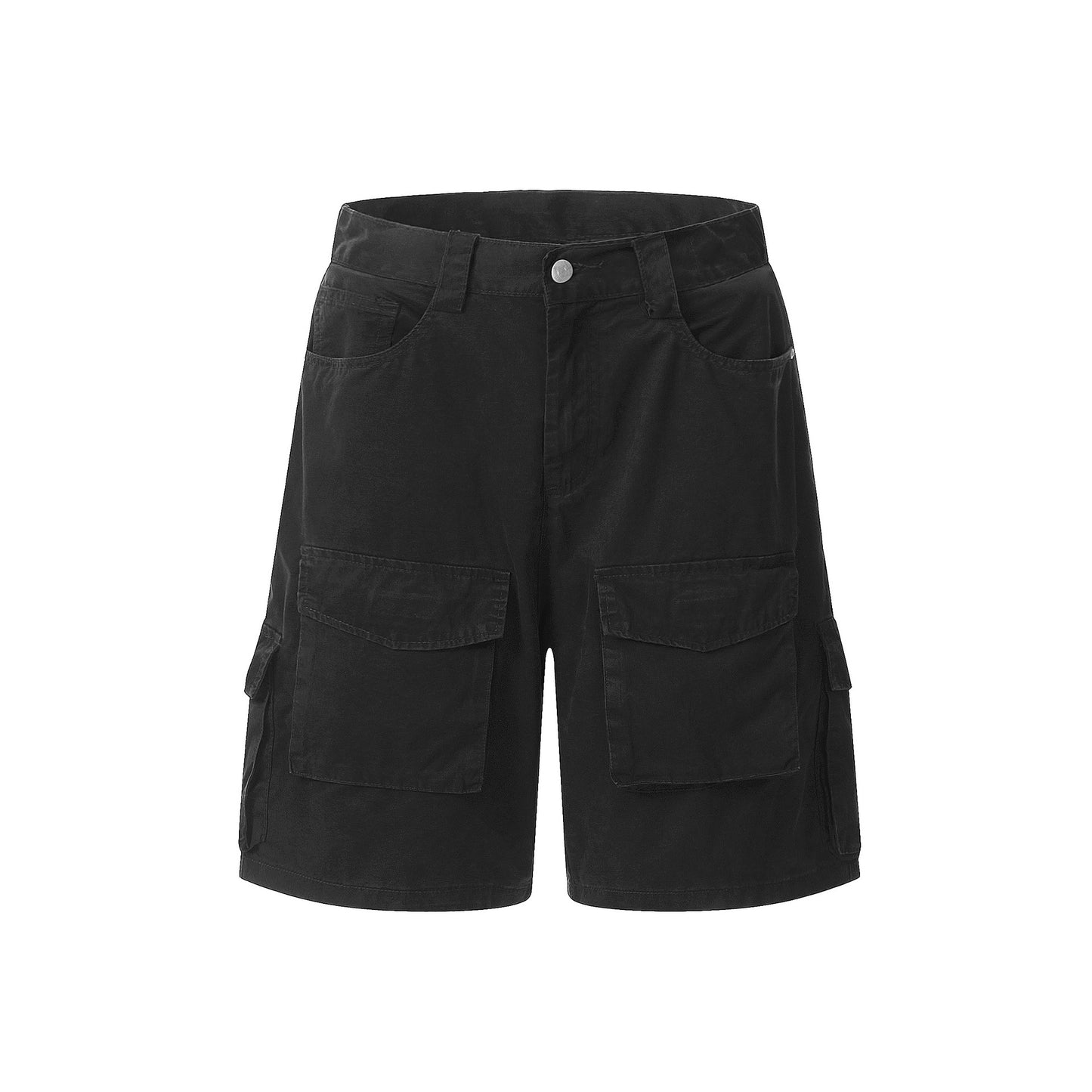 Multi-Pocket Work Shorts Men's Summer Five-Point Casual Pants Retro Style