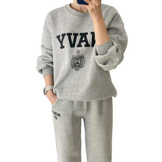 Women's Two-Piece Set Hoodie and Sweatpants Long Sleeve  Women's Printed