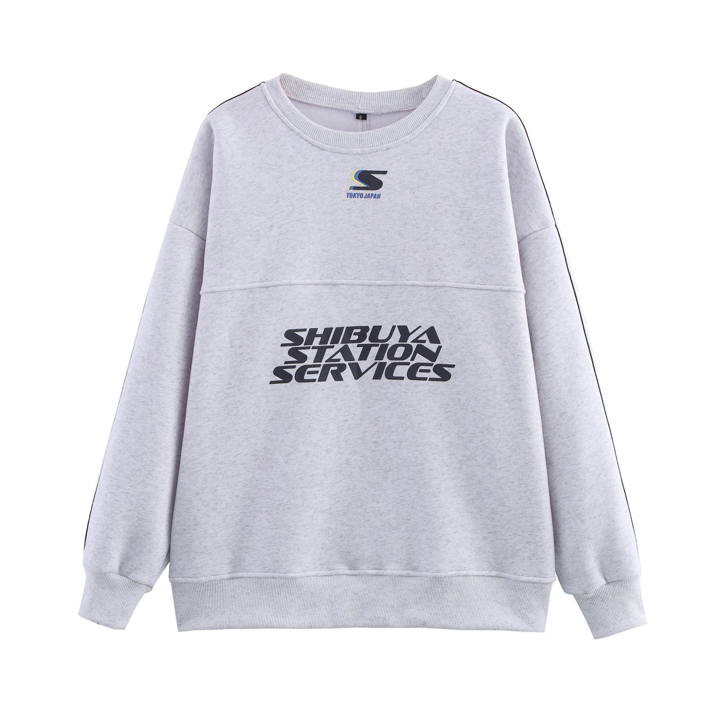 Women's Clothing Set with Decorative Edges and Printed Hoodie + Long Pants