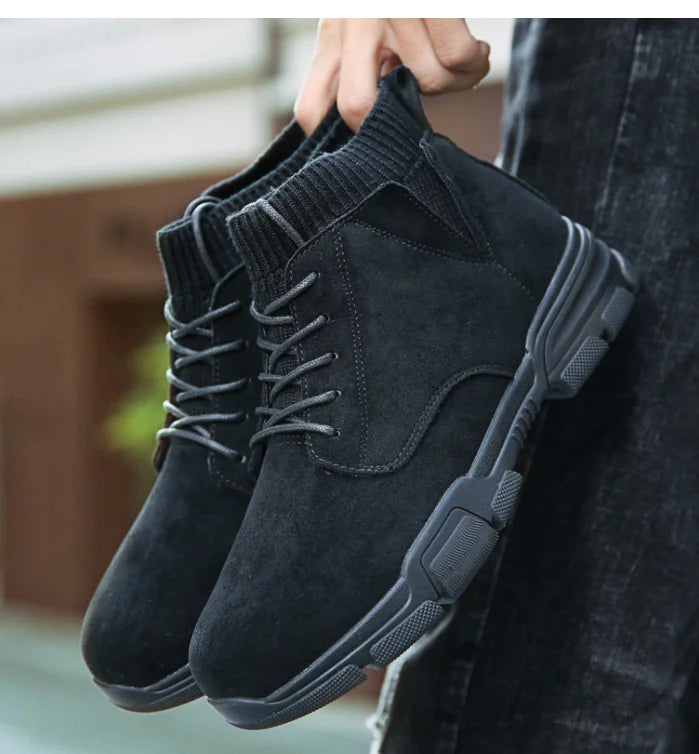 Trendy High-Top Martin Men's Sneakers for Casual Wear