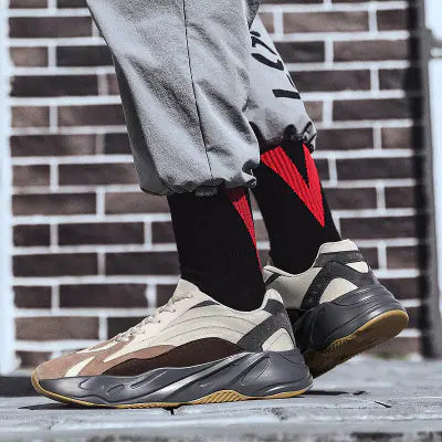 2019 Korean Ulzzang Thick Sole Retro Sneakers