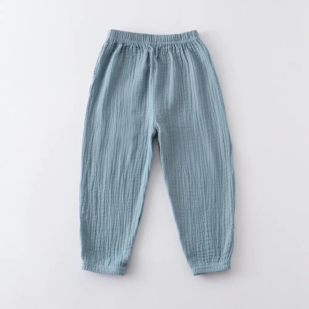 Children's Loose Cotton Linen Mosquito Pants