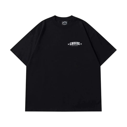 Phantom Letter Print Short Sleeve T-Shirt
