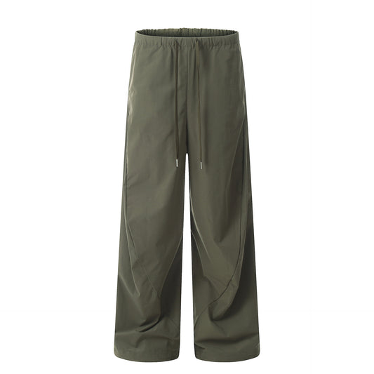Work Pants for Men and Women Loose Quick-Dry Straight Leg Cargo Trousers