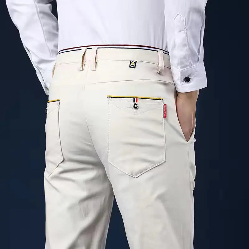Men's Ice Silk Straight-Leg Quick-Dry Casual Pants