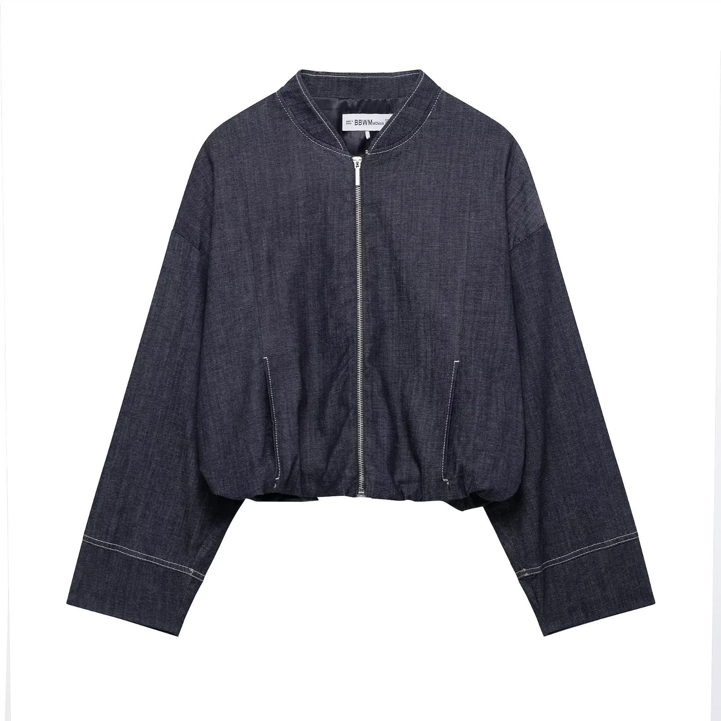 Women's Clothing Balloon Silhouette Pilot Jacket Wide Pleated Short Skirt
