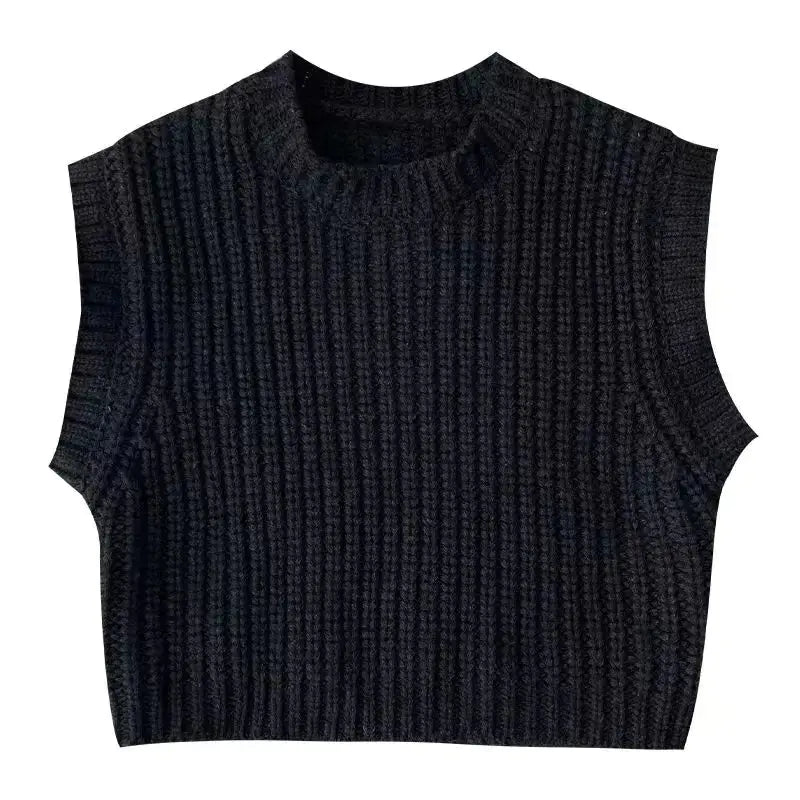 Thick Stripe Wool Vest Pullover Sweater for Kids