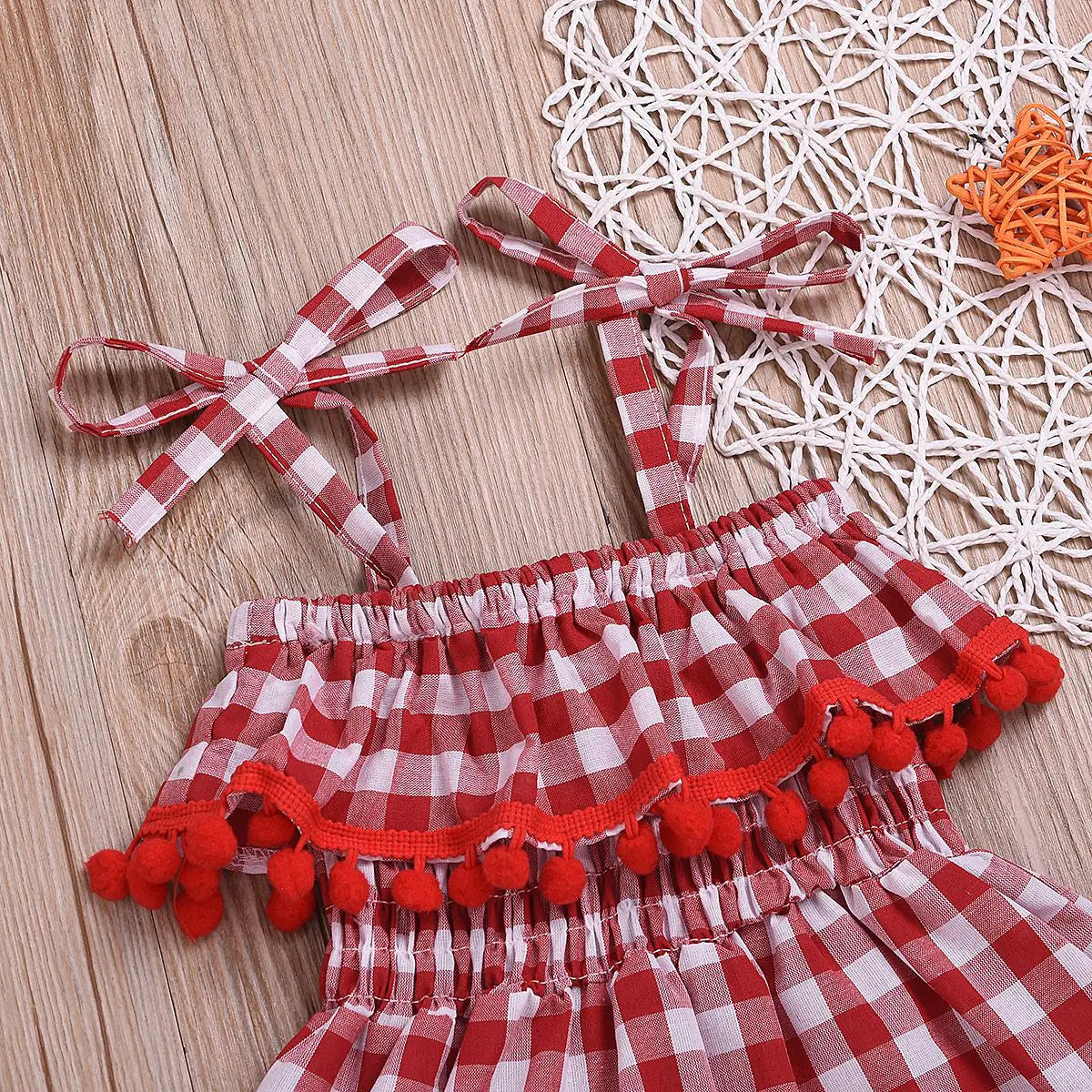 Plaid Strap Princess Dress for Girls