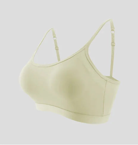 Removable Cotton Chest Yoga Cami Top with Straps