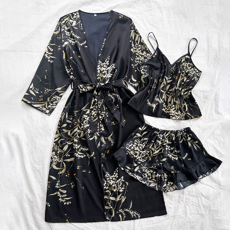 Women's sleepwear printed home suit set