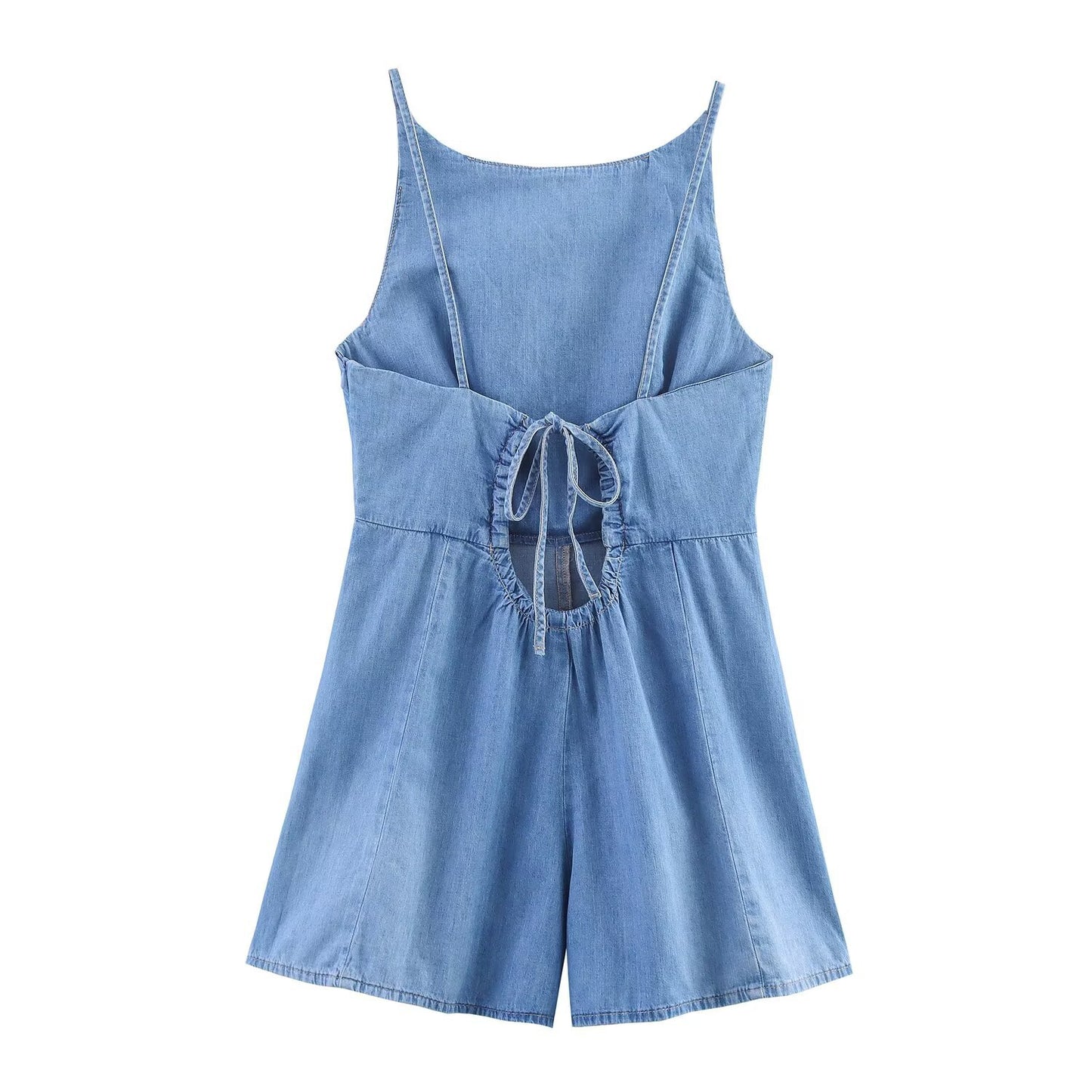 Women's Denim Short Jumpsuit