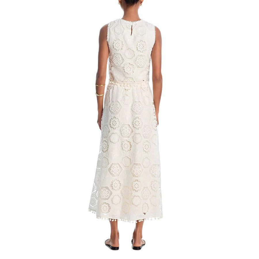 Sleeveless Embroidered A-line Skirt Set INS Casual Loose Vacation Two-piece Suit
