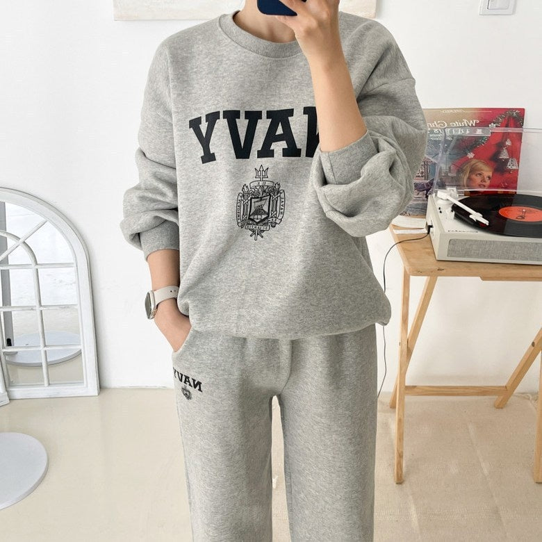 Women's Two-Piece Set Hoodie and Sweatpants Long Sleeve  Women's Printed