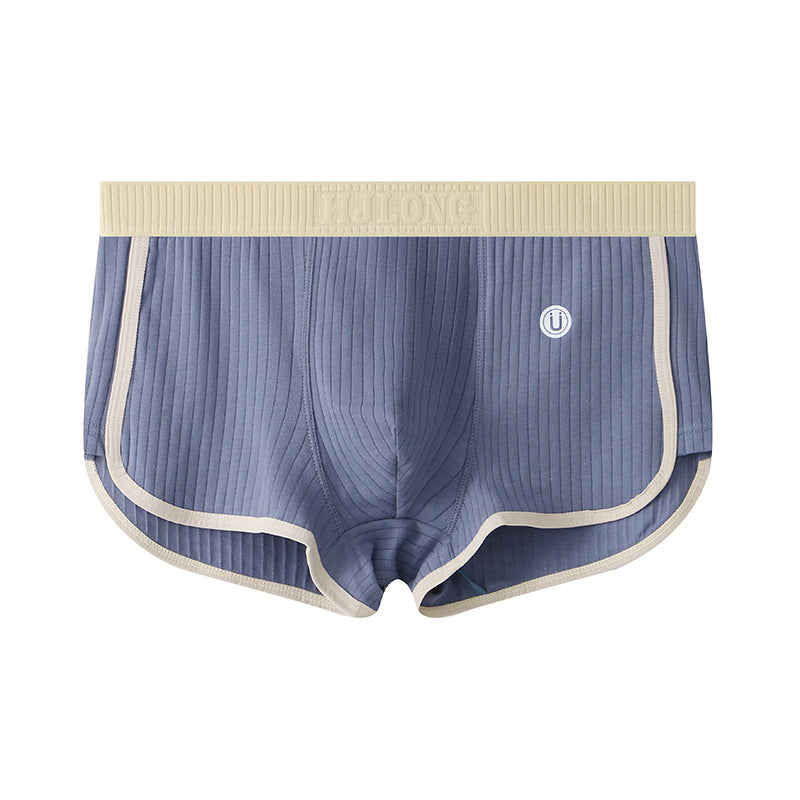 Four cornered pants mid waist flat leg pants