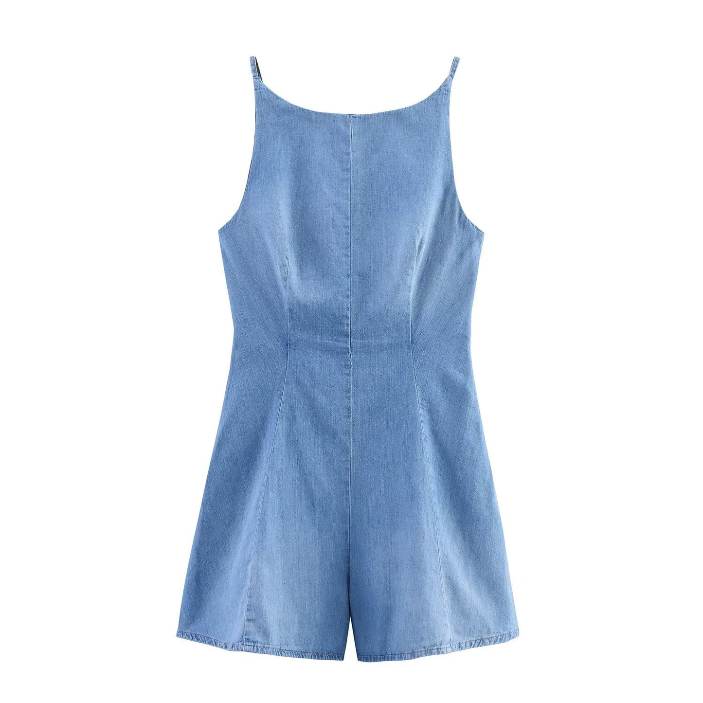 Women's Denim Short Jumpsuit