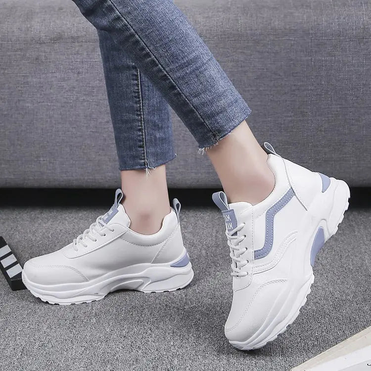 Trendy Autumn Dad Sneakers - Versatile Thick Sole Shoes