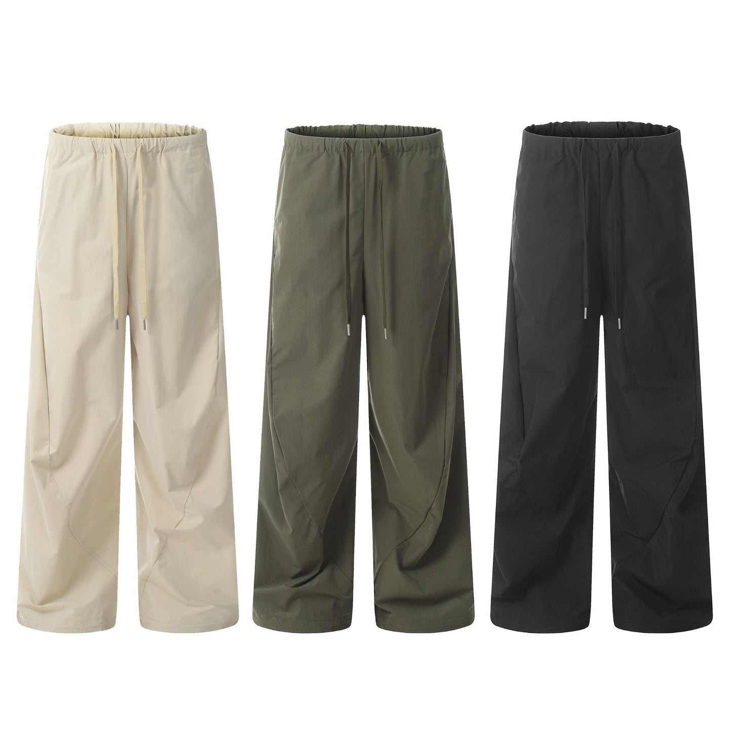Work Pants for Men and Women Loose Quick-Dry Straight Leg Cargo Trousers