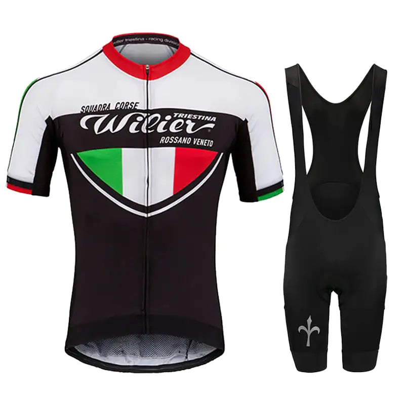 Short-Sleeved Bib Cycling Jersey