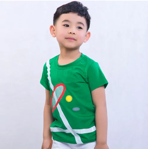 Trendy Cartoon Printed Short-Sleeved T-Shirt for Kids