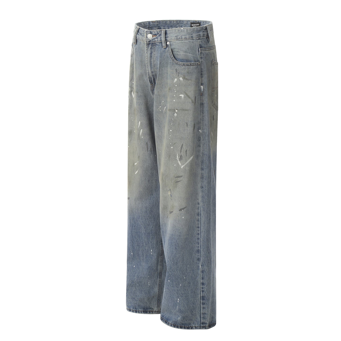 Gradient Loose Fit Three-Dimensional Trendy Casual Pile Slim Wide-Leg Long Pants