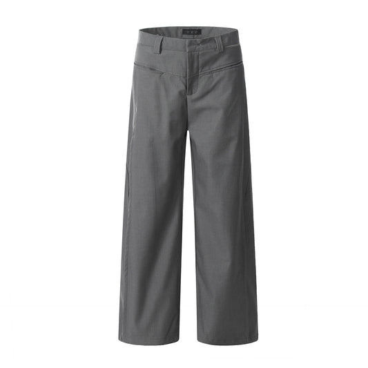 A-line Loose Fit Slimming Simple Trendy Three-dimensional Tailoring Long Pants