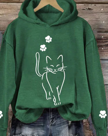 3D Letter Printed Hoodie for Women