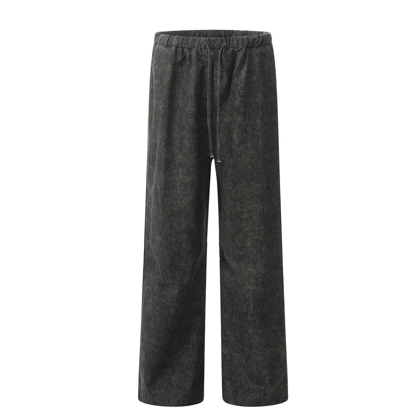 Retro Loose Fit Slimming Trendy Distressed Three-Dimensional Straight Leg Long Pants