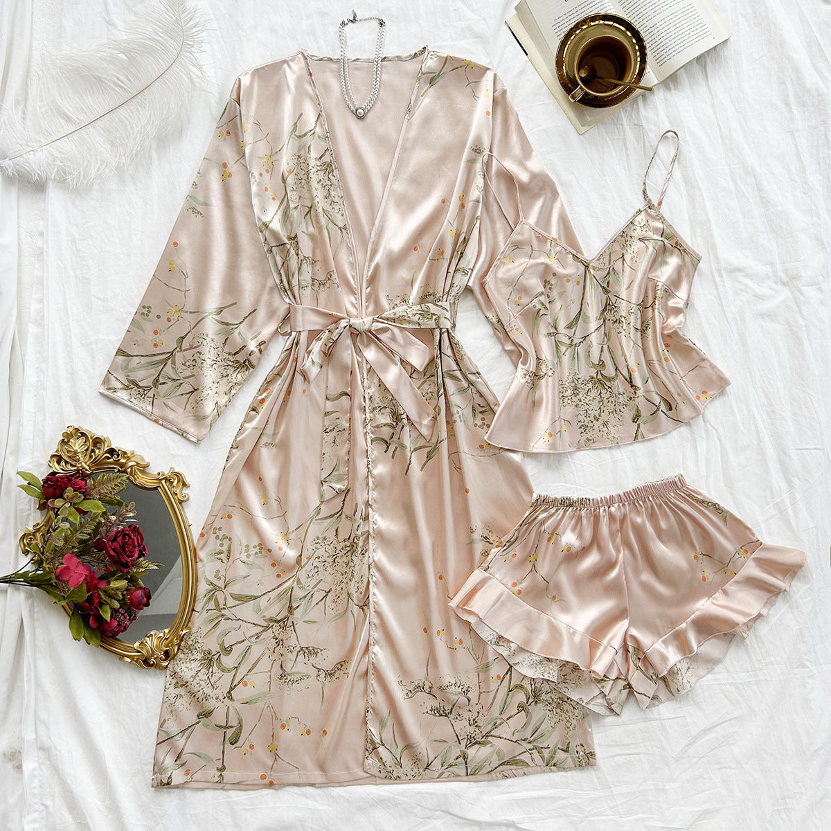 Women's sleepwear printed home suit set