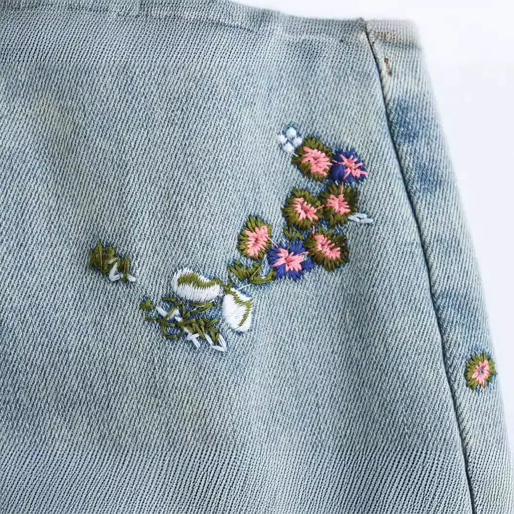 High Street Steel Ball Denim Jeans