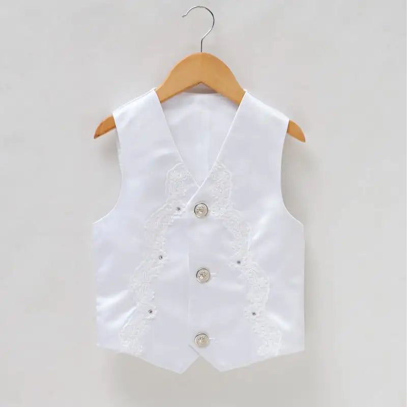 Children's Black Waistcoat for Boys' Performances