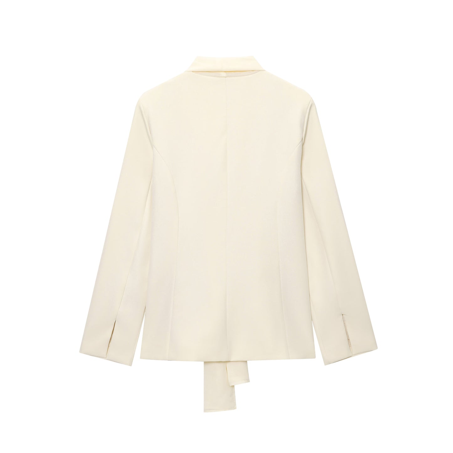 Women's Thin Scarf Lapel Blazer + Straight Leg Pants