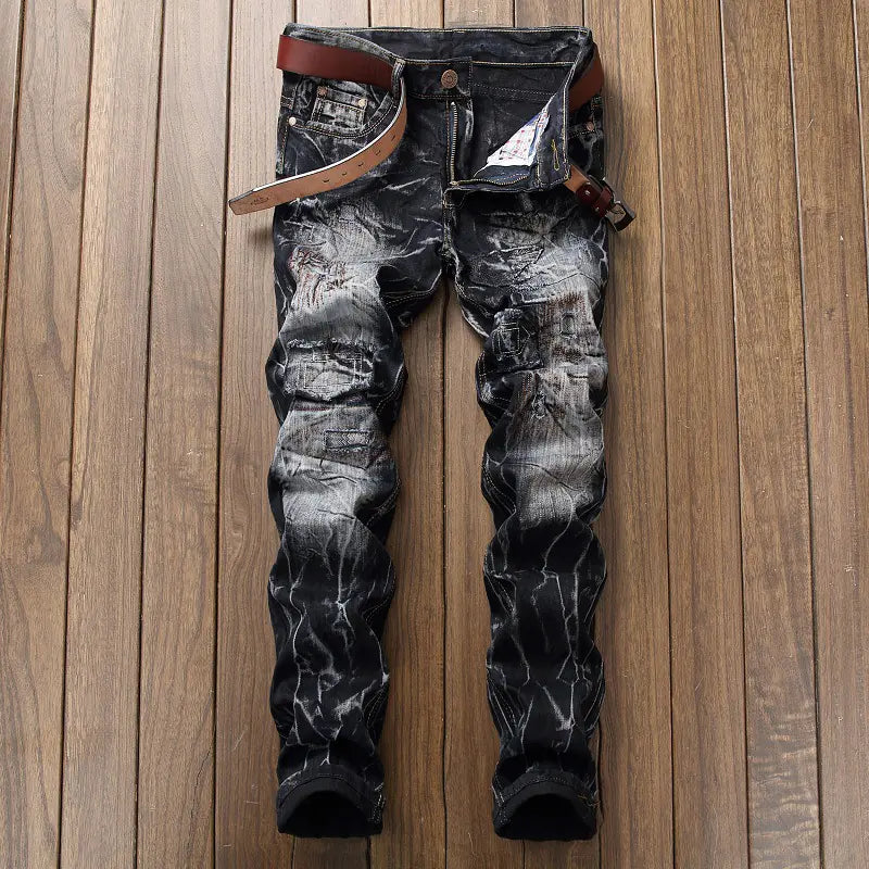 Trendy Slim Fit Men's Jeans - North American Style