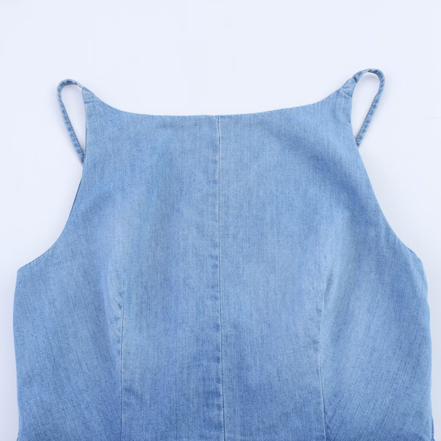 Women's Denim Short Jumpsuit