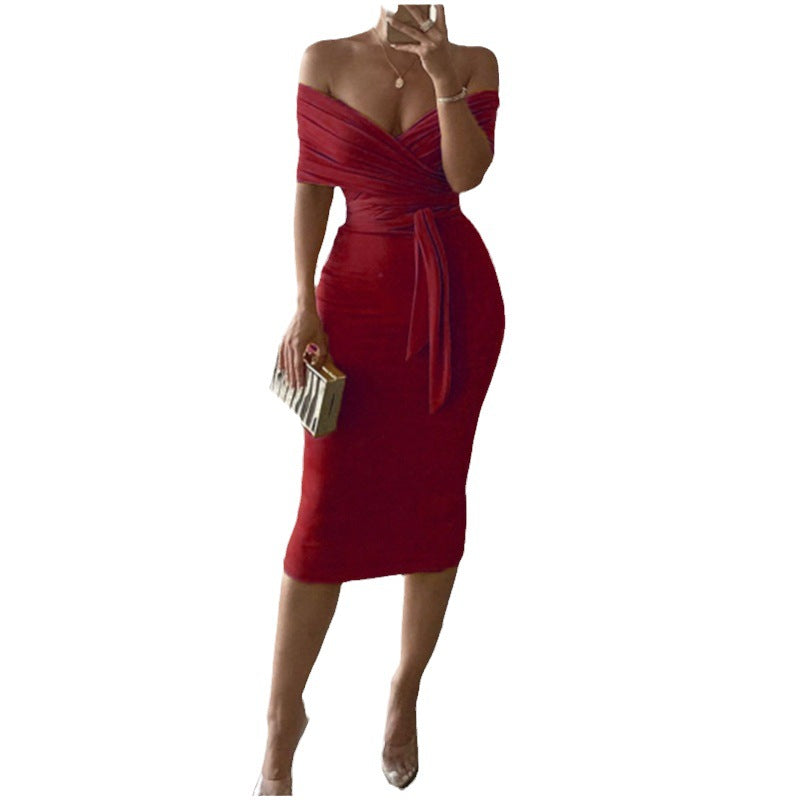 Sexy zip top high waisted half body pleated skirt set