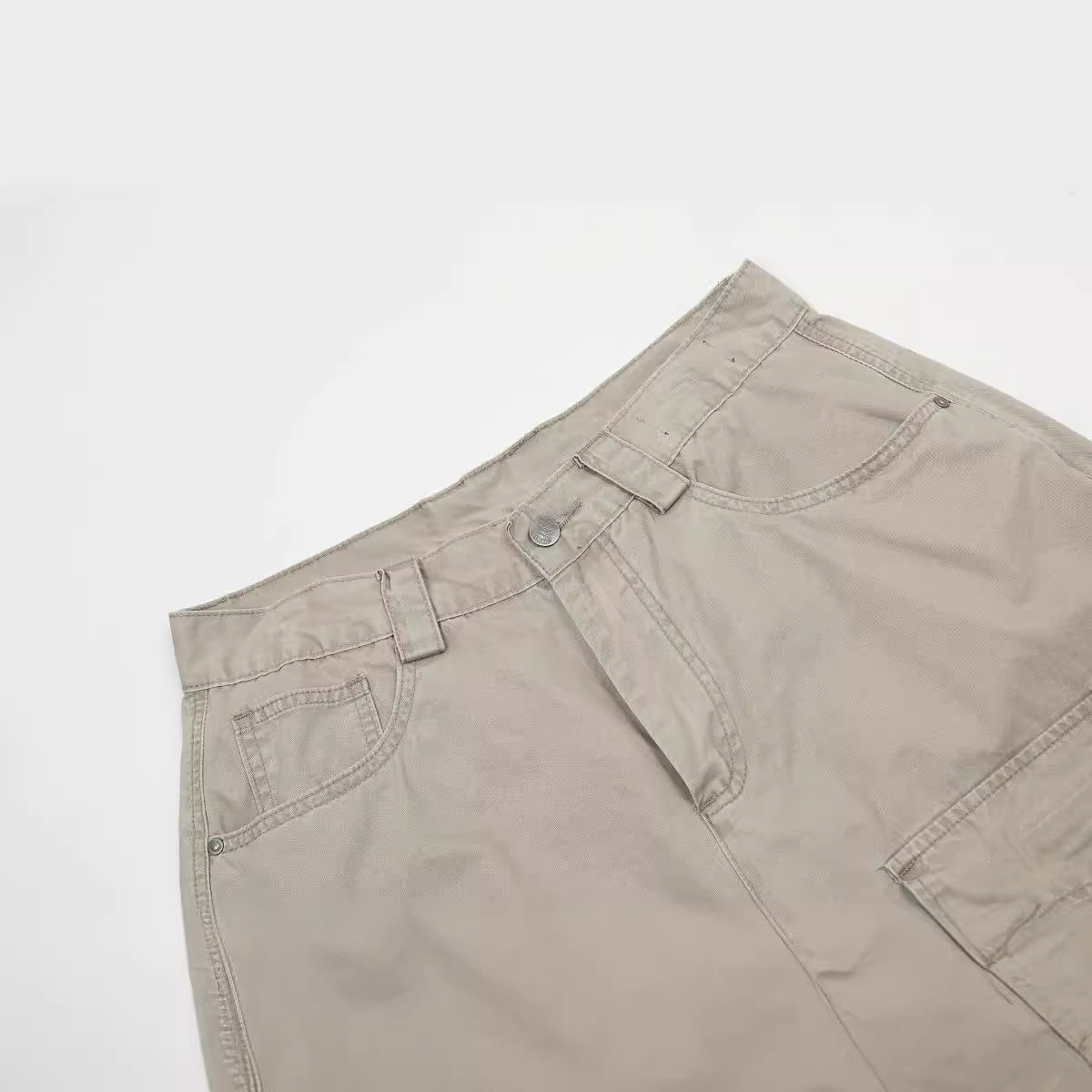 Multi-Pocket Work Shorts Men's Summer Five-Point Casual Pants Retro Style