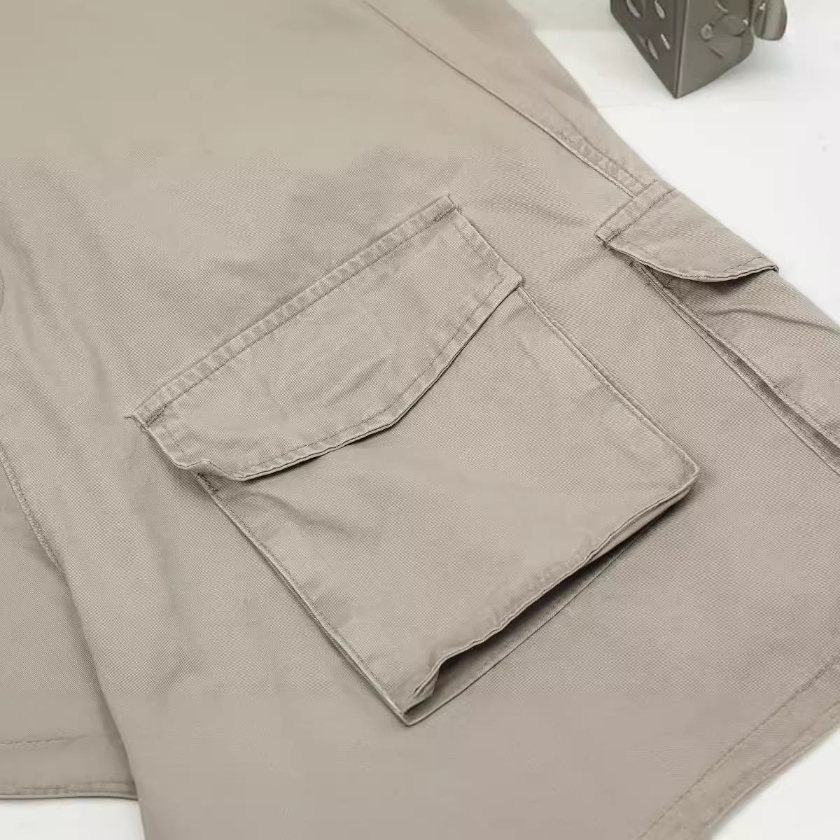 Multi-Pocket Work Shorts Men's Summer Five-Point Casual Pants Retro Style