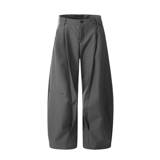 Slanted Trousers for Men and Women, Retro Trendy Loose Fit Wide Leg Pants