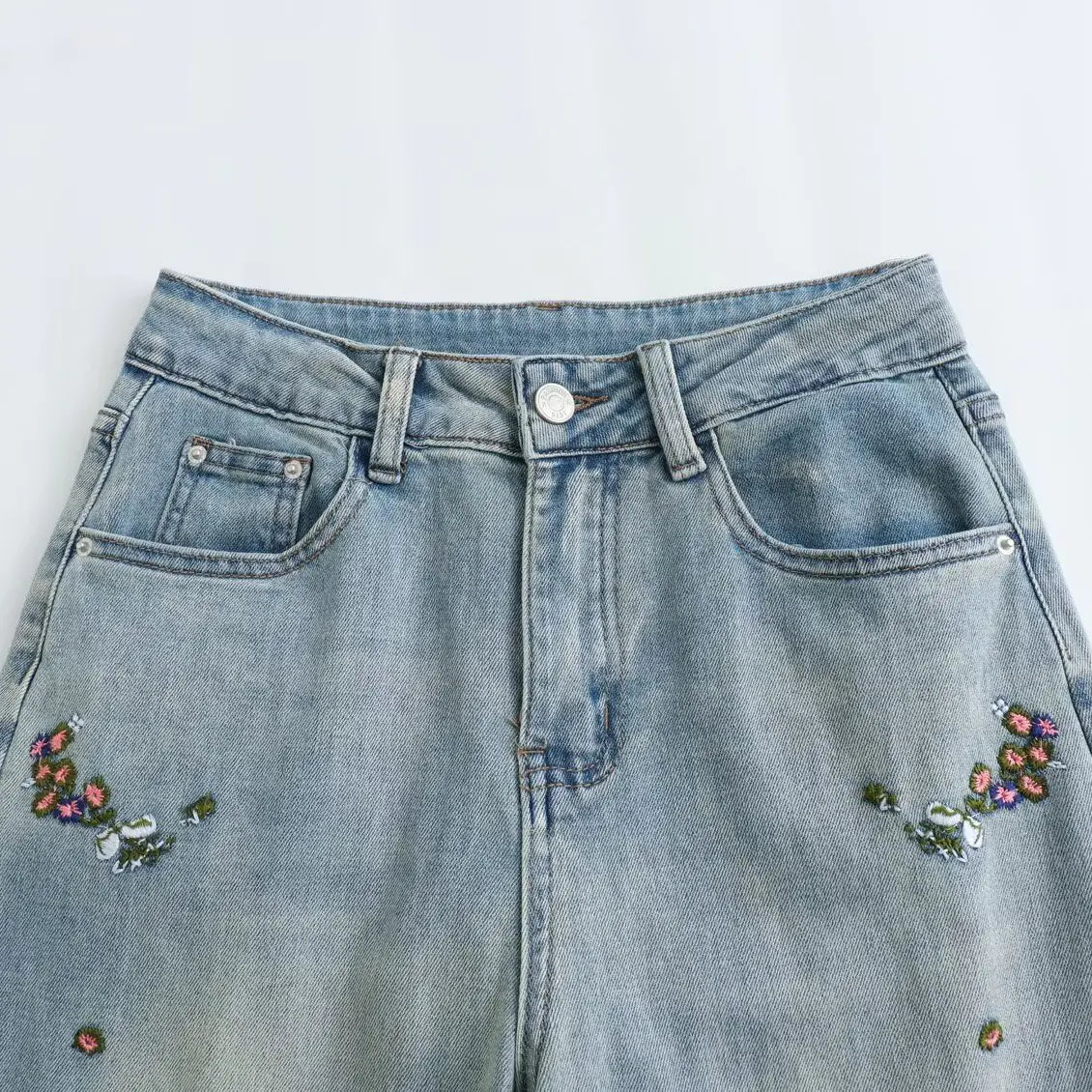 High Street Steel Ball Denim Jeans