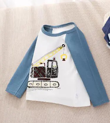 Children's Cotton Round Neck Raglan Sleeve Shirt