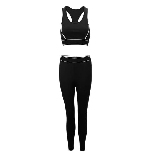 Cross-Back Sports Long Pants 2-Piece Set