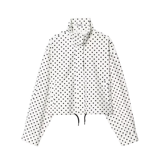 Women's Fashion Polka Dot Bubble Tulle Jacket + Mini Shorts Set