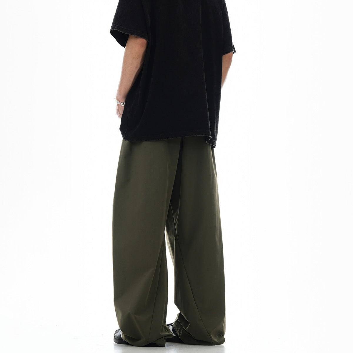 Work Pants for Men and Women Loose Quick-Dry Straight Leg Cargo Trousers