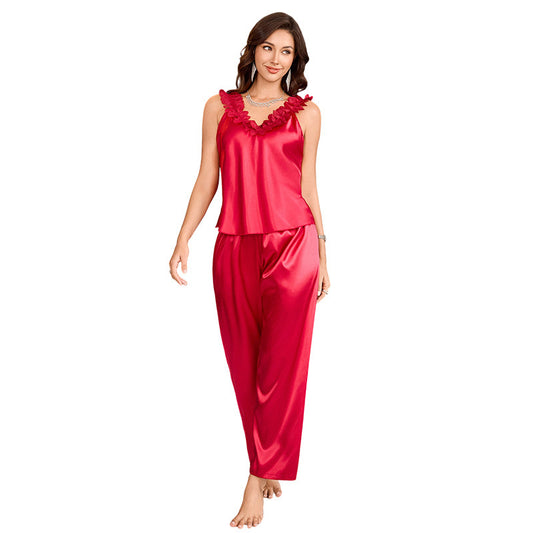 Women's suspender pants set