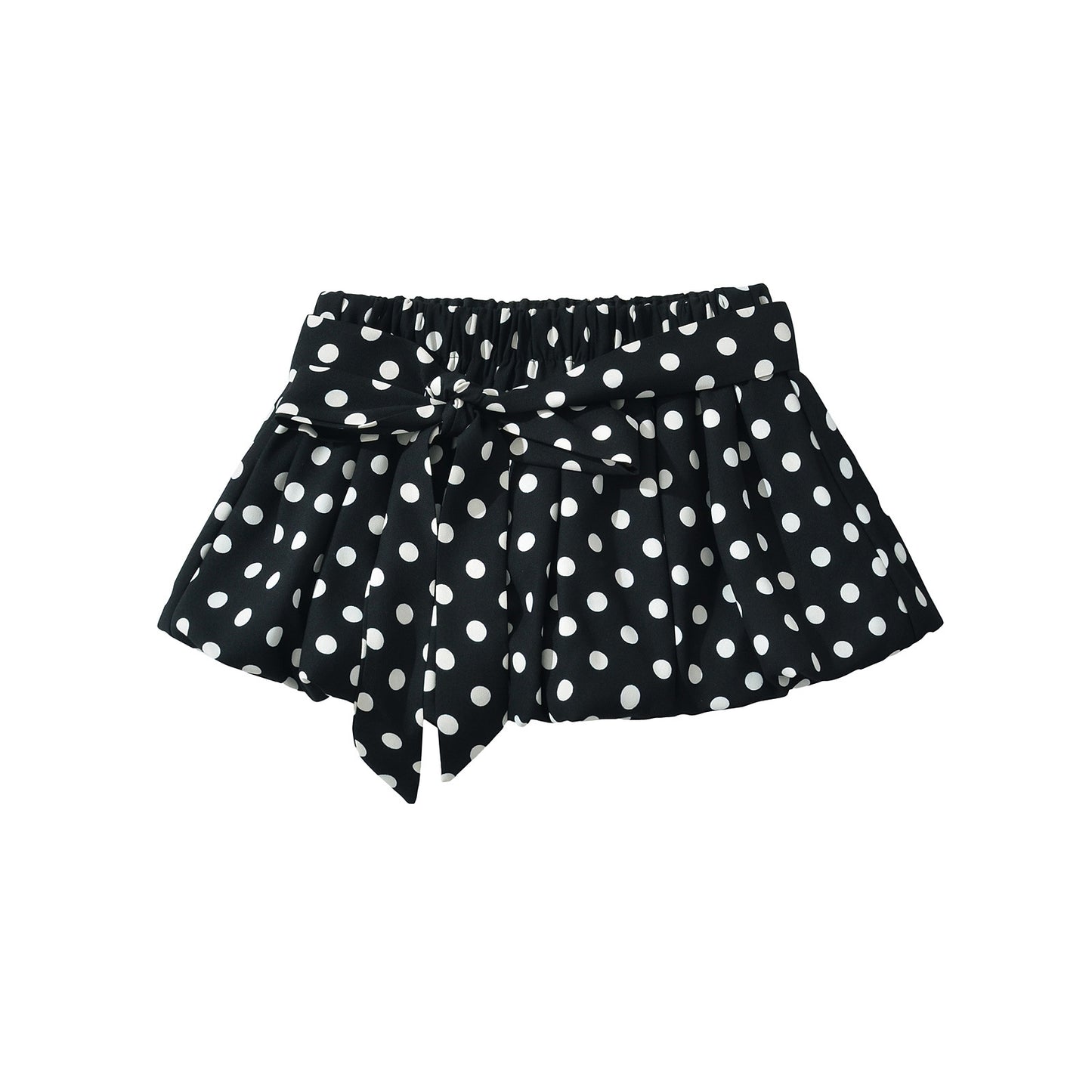 Women's Fashion Sexy Halter Polka Dot Tied Top + Skirt Set