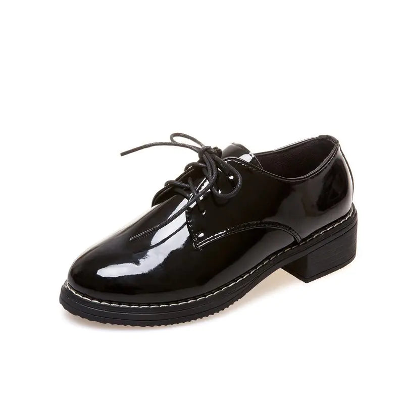 Women's New British Style Oxford Lace-up Flat Shoes